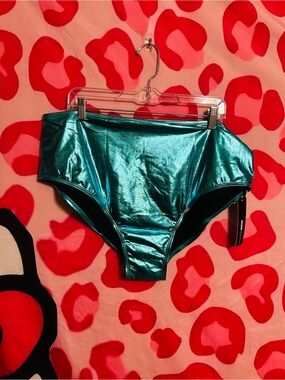 Fashion Nova Metallic Swim Bottoms